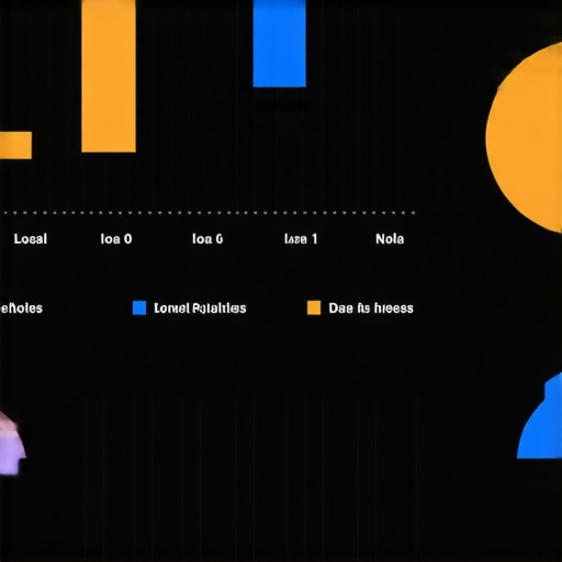 Business analytics dashboard displaying local SEO performance metrics.