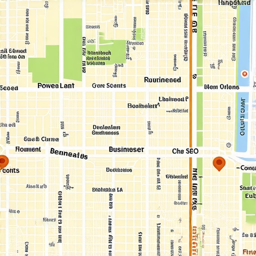 Map of New Orleans showing local businesses and SEO signals