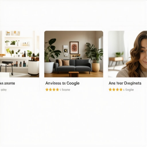 Google My Business profile with high-quality images and customer reviews.