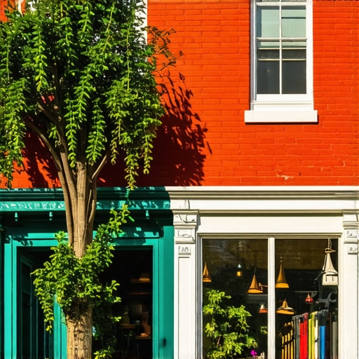 Business storefront in New Orleans French Quarter Colorful storefront in the French Quarter of New Orleans showcasing local culture.