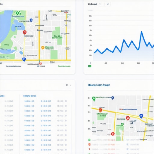 Screenshot of local SEO analytics tracking Google Maps ranking in New Orleans