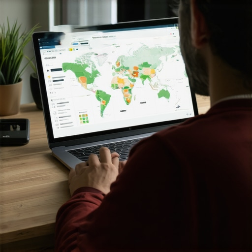 Digital marketer reviewing analytics dashboards for NOLA local SEO