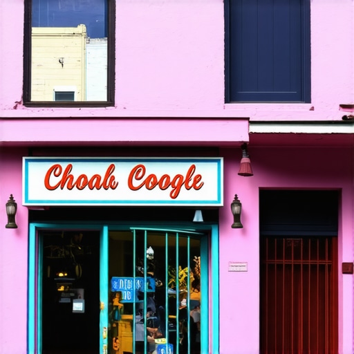 Colorful storefront of a small business bustling with pedestrians in New Orleans