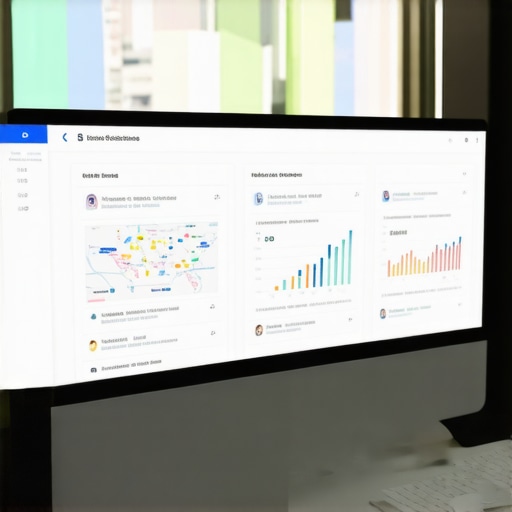 Workspace with SEO dashboards analyzing New Orleans local search rankings.